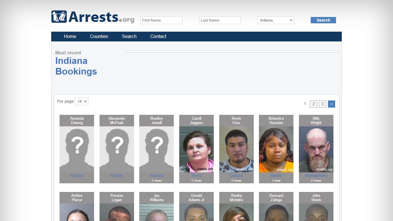 Indiana Arrests and Inmate Search